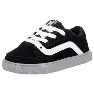 Imagem de Tênis infantil baby molekinho 2133188, Preto, Branco, 22