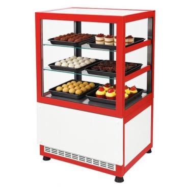 Imagem de DBR.70 - Balcão Refrigerado para bolos e doces 70cm Vermelho - 127V - 