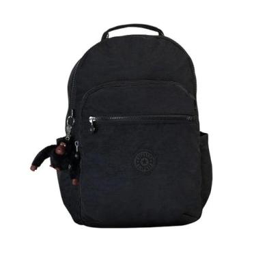 Imagem de Mochila Kipling Seoul College Extra True Black Preto