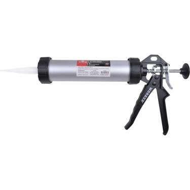 Imagem de Pistola de Pintura Pneumática Worker Aplicadora de Mastique com Cabo em Alumínio para Silicones e Selantes Bivolt