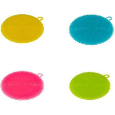 Imagem de Esponja Multiuso Silicone Redonda Cores Sortidas - Weck