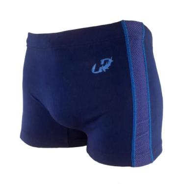 Imagem de Sunga Boxer Adulto Helanca Com Detalhe Hammerhead, XGG, Marinho, Azul