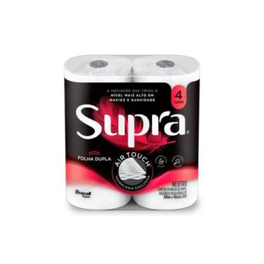 Imagem de Papel Higiênico Folha Dupla 30m com 04 Rolos Supra