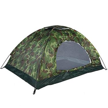Imagem de GQYYS Barraca de acampamento, barraca impermeável para 2 pessoas, tenda de cúpula portátil ultraleve, barraca de passo rápido, leve e prática, adequada para acampamento ao ar livre, caminhadas, aventura