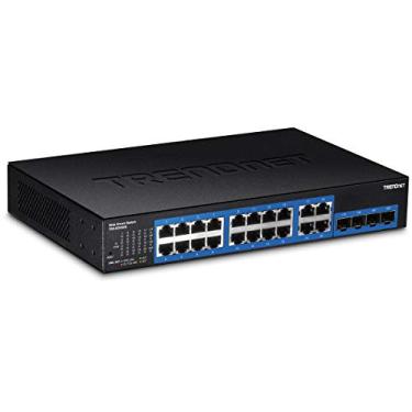 Imagem de Interruptor inteligente Gigabit Web da Trendnet, Web Smart, Preto, 20-Port