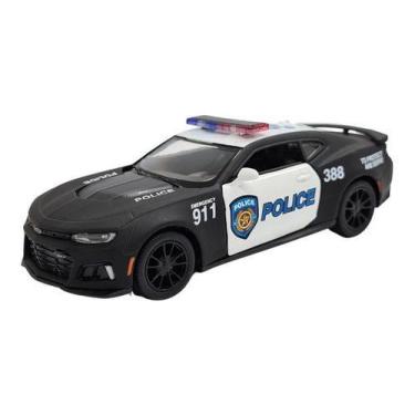 Imagem de Miniatura Chevrolet Camaro Zl1 2017 Policia Metal 1:38 - Kinsmart