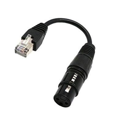 Imagem de XLR 3Pin Female To Male Network Connector Adapter Converter Cable Cord