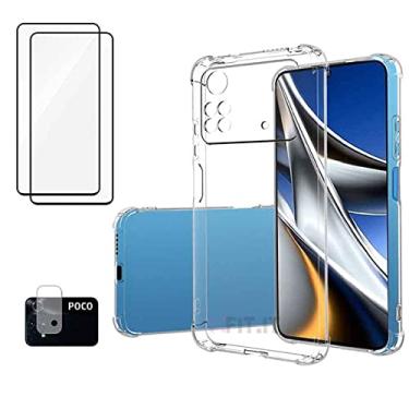 Imagem de Capinha Antiquedas Poco X4 Pro 5G + Película 3D Vidro Temperado + Película Câmera