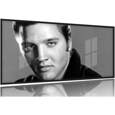 Imagem de Quadro Decorativo Elvis Presley - Retrô 130x60 Moldura Preta 2x2