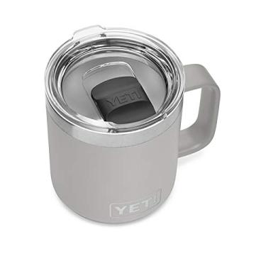 Imagem de YETI Caneca empilhável Rambler de 283 g, isolada a vácuo, aço inoxidável com tampa MagSlider, cinza granito