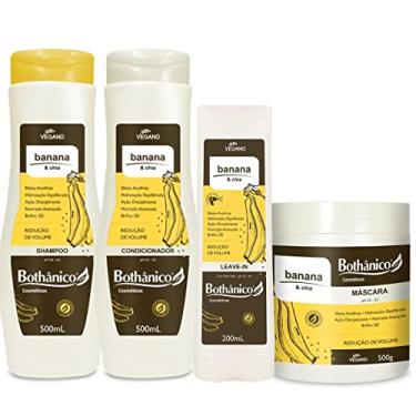 Imagem de Kit Banana e Chia Bothânico Shampoo Cond Másc 500g+ Leave In