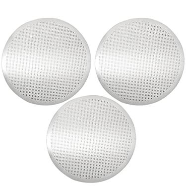 Imagem de ZZHXSM 3 filtros de café de metal de disco ultrafinos para uso com cafeteiras AeroPress filtros de metal de aço inoxidável reutilizáveis de qualidade revestidos em cafeteira