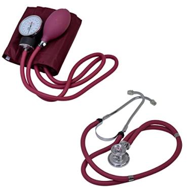 Imagem de Esteto + Esfigmo Premium Vinho