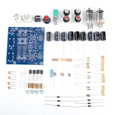Imagem de Pré-amplificador de válvula de tubo de elétron de vácuo 6J1, kit de amplificador eletrônico diy