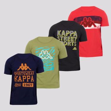 Imagem de Kit 4 Camisetas Kappa Athletic