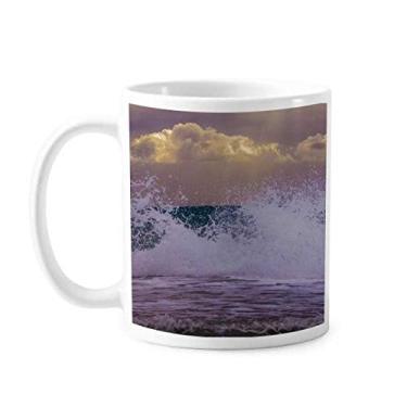 Imagem de Ocean Sea Wave Spray Science Nature Picture Caneca Cerâmica Café Porcelana Utensílios de Mesa