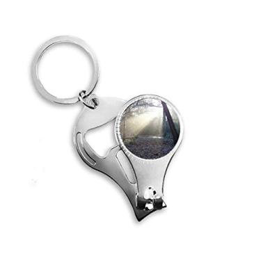 Imagem de Verde Escuro Ciência Silvicultura Natureza Cenário Anel Alicate Chaveiro Abridor de Garrafas Cortador