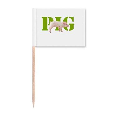 Imagem de Animal Meat Food Pig Art Deco Presente Fashion Palito de Dentes Marcadores Decoração de Festa