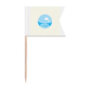 Imagem de Bola de cristal transparente Art Deco presente moda palito bandeiras marcadoras para festa bolo comida prato queijo