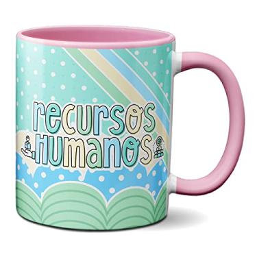 Imagem de Caneca Profissional Recursos Humanos RH Presente Criativo (Rosa)