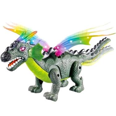 Imagem de Dinossauro Anda De Verdade Dragão Dragossauro Com Som E Luz - Dm Toys