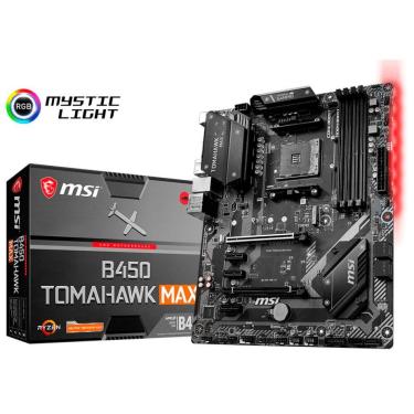 Placa Mãe MSI (Socket AM4) USB-C Gen2 AMD  -B450 TOMAHAWK MAX 