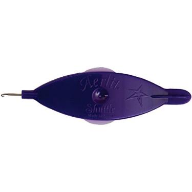 Imagem de Handy Hands Aerlit Tatting Shuttle com 2 bobinas SHH432, lilás roxo. O real pode diferir ligeiramente da cor mostrada devido a configurações variadas de exibição da tela