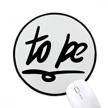 Imagem de Mousepad com citação divertida e escrita à mão, redondo, preto, borda costurada, antiderrapante, jogo