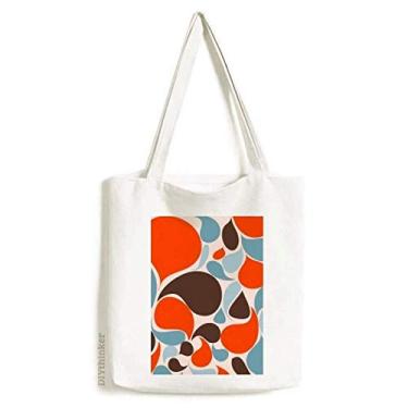 Imagem de Gotas de água coloridas Art Deco presente moda sacola sacola sacola de compras bolsa casual bolsa de mão