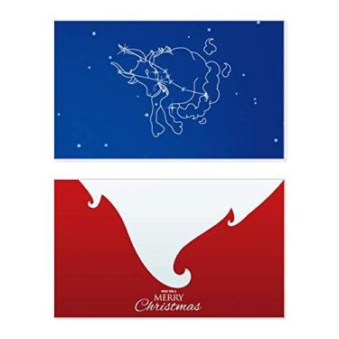 Imagem de Star Universe Taurus Padrão Constelação Feriado Feliz Natal Cartão de Parabéns Mensagem de Letras de Natal
