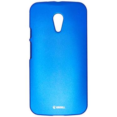 Imagem de Capa Protetora Colorcover Azul Metálica Moto G 2 Geração, Krusell, Capa com Proteção Completa (Carcaça+Tela), Azul