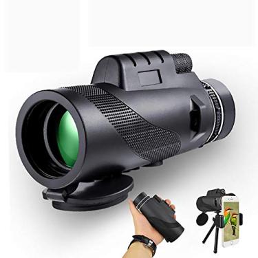 Imagem de Telescópio monocular de alta definição 40X60 BAK4 à prova d'água Qualidade HD Vision Telescópio zoom portátil externo durável para observação de pássaros, acampamento, caminhada