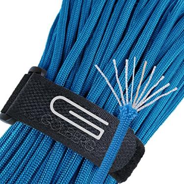 Imagem de Golberg Outlast Cord – Corda militar de paraquedas com resistência à tração de 250 kg com linha de pesca e cortador de juta – Corda de paraquedas tipo III com 7 fios internos – Feito nos EUA, Royal Blue, 250 Feet