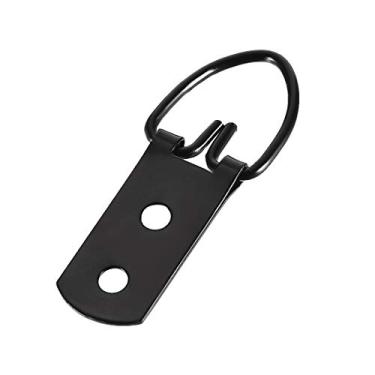 Imagem de uxcell Anel D cabides de imagem, 52 mm x 20 mm kit de sortimento preto para soluções para pendurar fotos, 10 peças