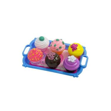 Imagem de Kit Comidinhas Cupcake De Brinquedo Com 8 Pecas Etitoys