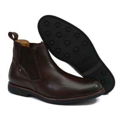 Imagem de Bota Chelsea Butina Masculina Casual de Couro Mazox-Masculino