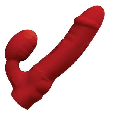 Imagem de STRAPON STRAPLESS DILDO RED LUXO COLORS GIRL ATIVA PARA MULHER PRÓTESE PENIANA SEGURA PELA VAGINA