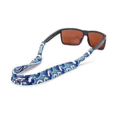 Imagem de Pilotfish Alça de neoprene para óculos de sol – Retentor de óculos de sol de neoprene, cordão flutuante seguro para óculos de sol com extremidades antiderrapantes, Ondas, 19 inches