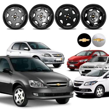Imagem de Jogo calota Chevrolet Classic Onix Prisma Celta Corsa Aro 13