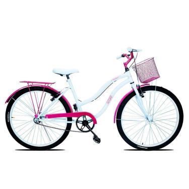 Imagem de Bicicleta Retro Aro 26 Feminina Forss Hello Pink-Feminino