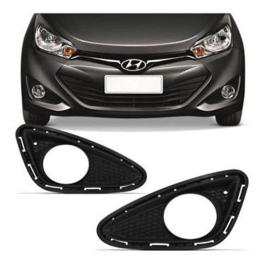 Imagem de Par Moldura Grade Milha Farol Com Furo Hb20 2012 20