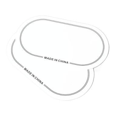 Imagem de Protetor de Bateria, 2pcs Almofada de Remendo de Percussão Ampla Aplicação Antiabrasão para Gravação de Música (Pedal Duplo Branco)