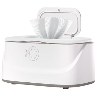 Imagem de Aquecedor portátil de lenços umedecidos, dispensador de lenços umedecidos de temperatura constante montado em carro com plug-in USB, ajuste de temperatura de 3 níveis, com luz noturna