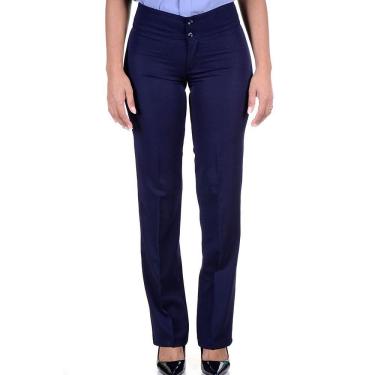 Imagem de Calça Social Feminina para Uniformes de Two Way - Azul Marinho