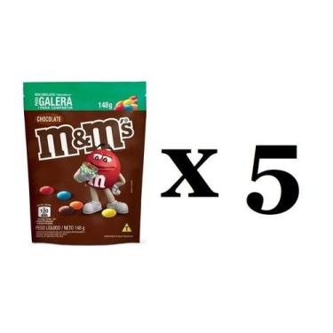 Imagem de 5 Sachês M&M's Chocolate Ao Leite 148G -Mars