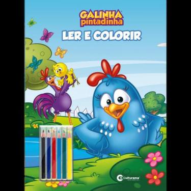 Imagem de Gigante Ler E Colorir Com Lápis - Galinha Pintadinha - Culturama