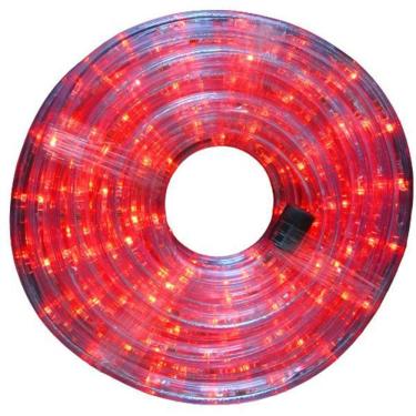 Imagem de Mangueira Iluminada Led Pisca Enfeite Natal 110V Vermelho