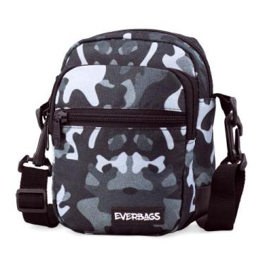 Imagem de Pochete Shoulder Bag Bolso Everbags Camuflada Cinza