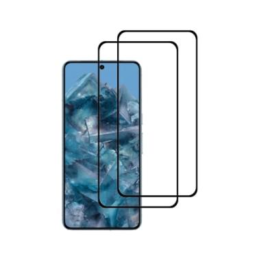 Imagem de UPONEW [Pacote com 2 protetores de tela de vidro temperado preto para Google Pixel 8 Pro