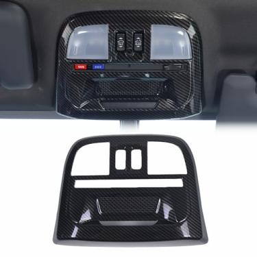 Imagem de CHEAYAR Kit de acabamento de capa de lâmpada de leitura de telhado compatível com Subaru WRX 2022 2023, decoração de moldura de luz de leitura frontal interna, acessórios de capa de painel de lâmpada